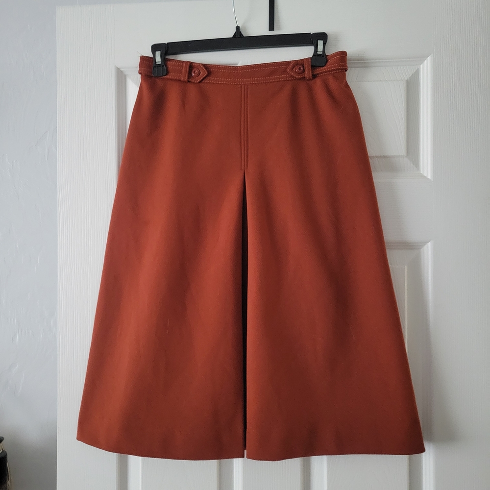 Alex Colman California Vintage 70's Burnt Orange Skirt Size S